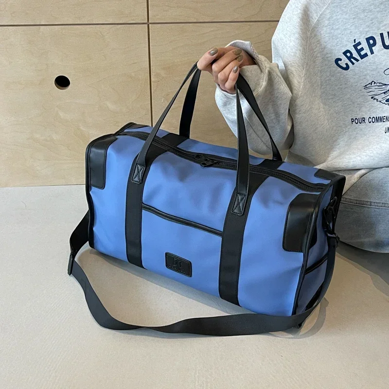 

Новинка 2024, дорожная сумка, модная и простая сумка через плечо, Высококачественная вместительная сумка, Брезентовая сумка на молнии