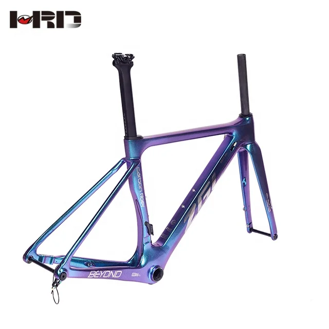 

ZGL-CRB49 Road aerodynamic bicycle 440/470/490/510/530/550/580(mm) T800 carbon frames 58mm frameset fiber road bike frame