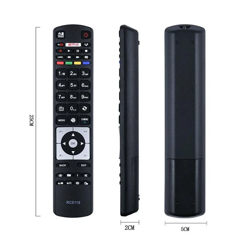 ABS Replacement Suitable for Hitachi LED LCD Smart TV Remote Control RC5118 IR