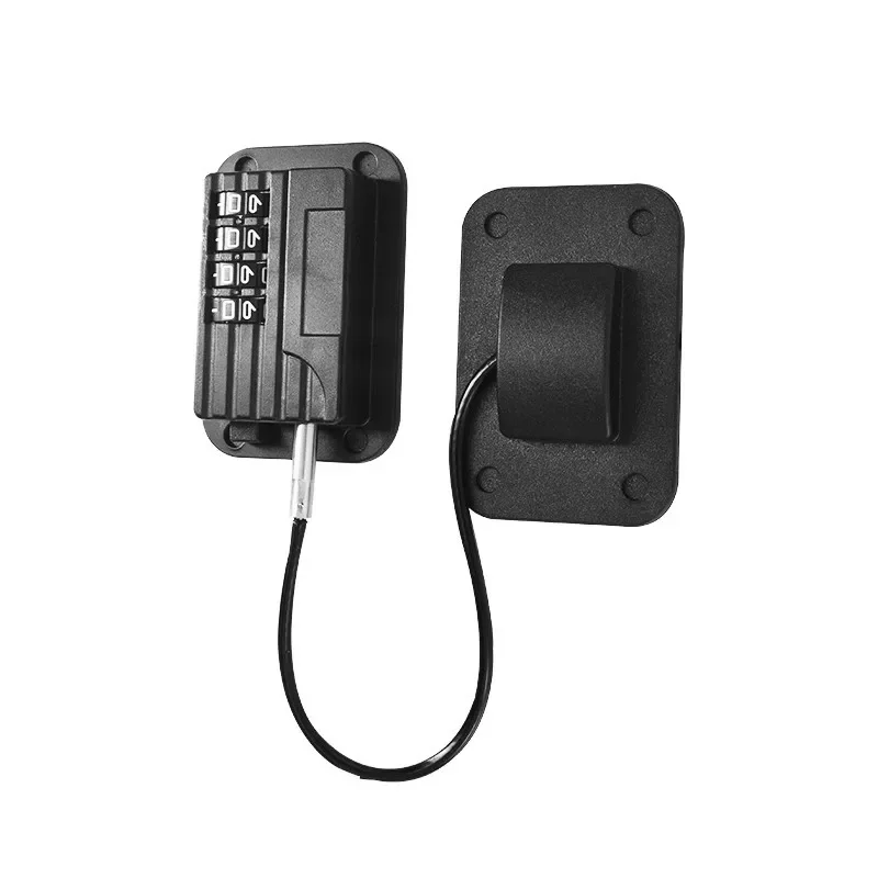 قفل أمان بكلمة مرور بدون مثقاب - قفل خزانة/باب عالي التحمل للأبواب المنزلقة، قفل ثلاجة آمن للأطفال (مضاد للسرقة، للاستخدام المنزلي) #5