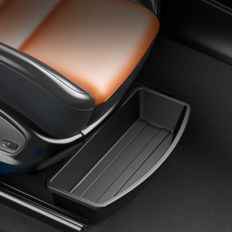 Under Seat Storage Box Car Seat Bottom Organizer Removable Universal Slide Out Drawer Gadget Case Auto Interior Tray Holder
