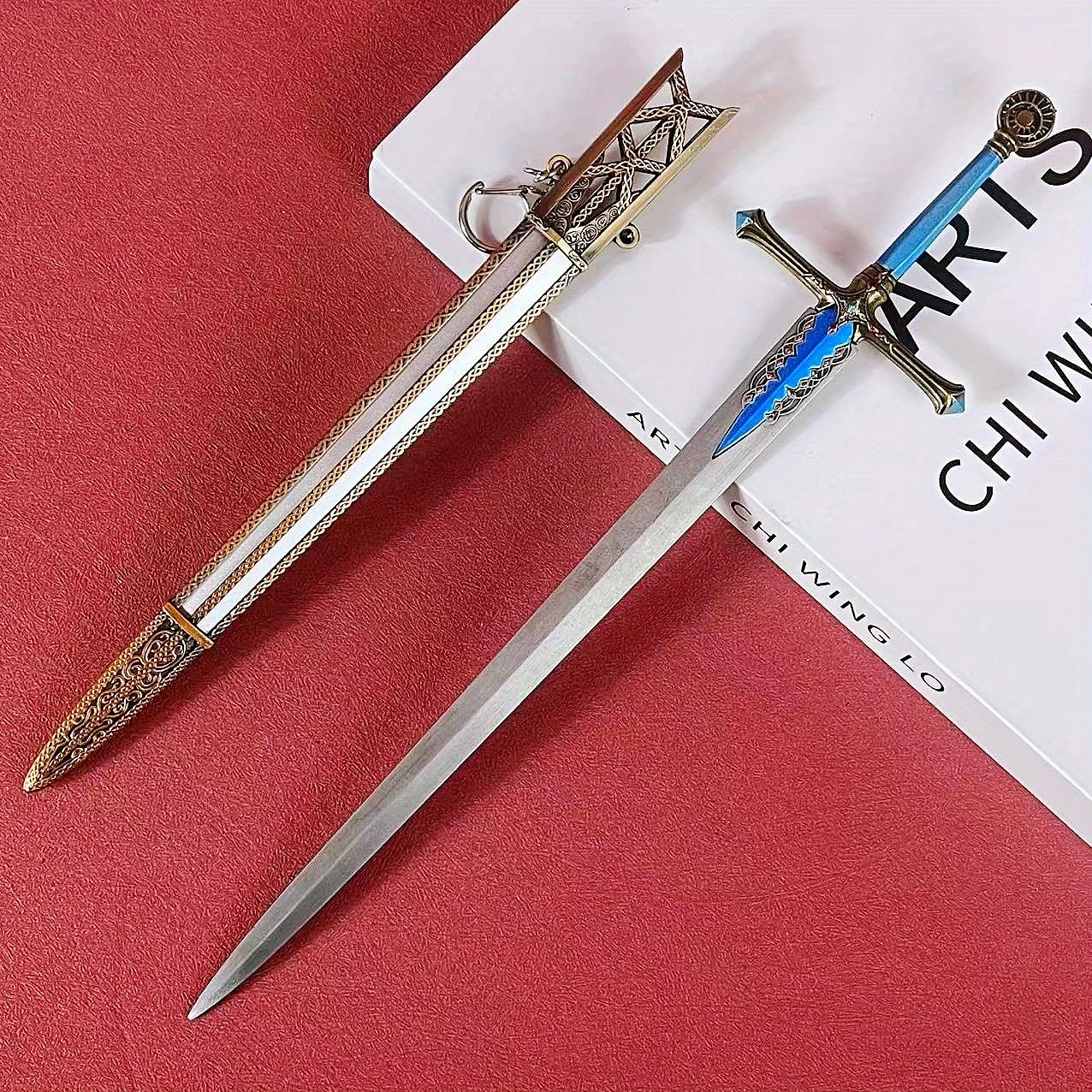 11.8inch 30cm Metal Elden Katana Blade Steel Anime Ninja Knife Iron Sword Real Size Japanese Katana Original Samurai Sabre Toy