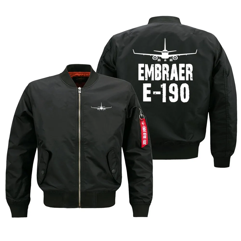 

Embraer E-190 Pilots Military Flight Aviation Men Ma1 Bomber Jacket Outdoor Windproof Man Baseball Coats