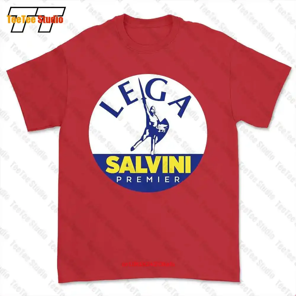 تي شيرت Lega Salvini Premier Logo إيطاليا إيطاليا تي شيرت 898V