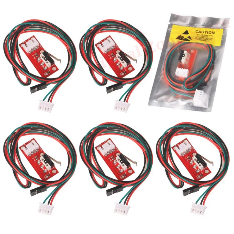 6 Pack RAMPS 1.4 Mechanical Endstop Limit Switch with Cable for 3D Printer RepRap Prusa Mendel CNC for Arduino Mega 2560