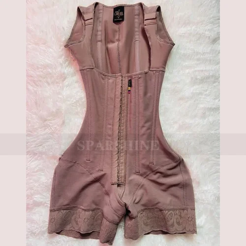 Imagen 2 del producto Faja-mono sin mangas con pecho abierto, faja moldeadora de alta compresión, levantamiento de glúteos, ropa interior adelgazante, moldeador de cuerpo