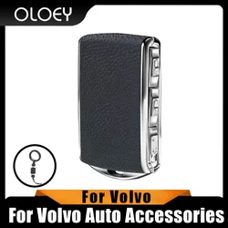 Zinc alloy + leather modified shell key cover for Volvo S90 S60 XC60 XC40 V90