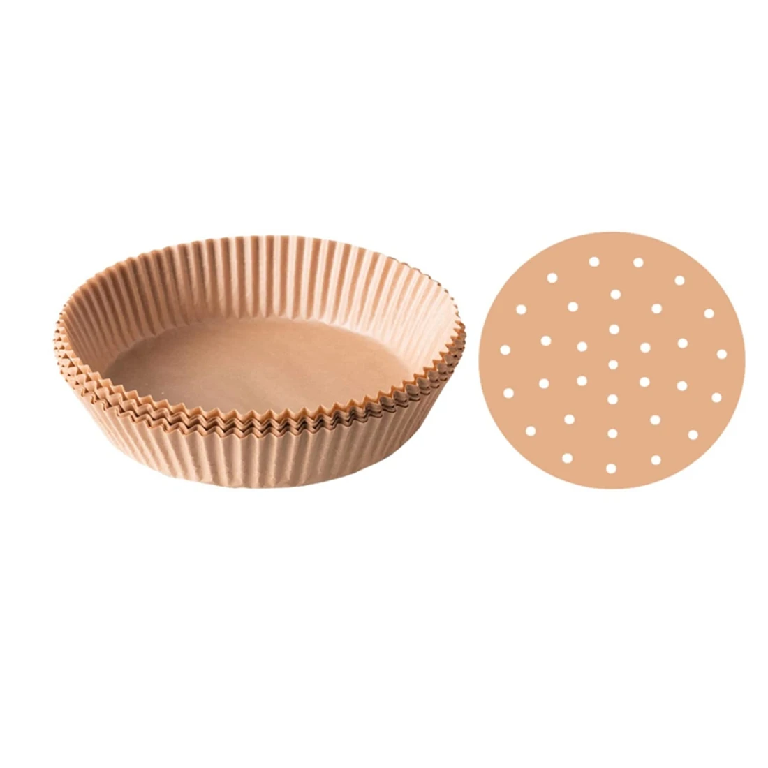 CMHI-200Pc Air Fryer Disposable Paper Liner,Non-Stick Air Fryer Lined Oil Resistant,Waterproof,Parchment Paper For Baking,BBQ