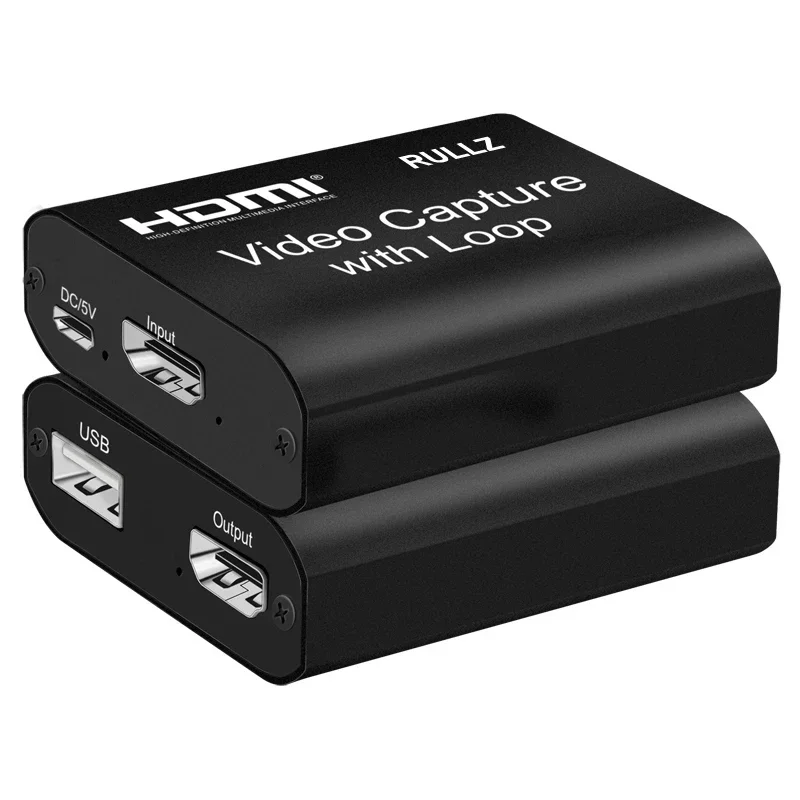 4K TV Loop HD 1080P Video Capture Card USB 2.0 HDMI Game Recorder Video Recording Box For PS5 PS4 DVD PC Live Streaming