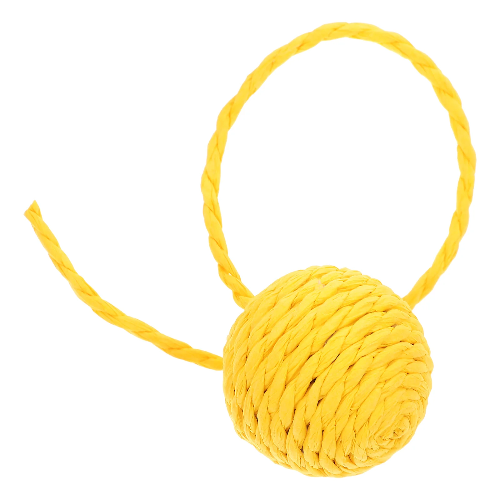 

Cat Scratching Post Paper Tether Ball Playing Toys Balls for Indoor Cats Kitten with Bells Rattle