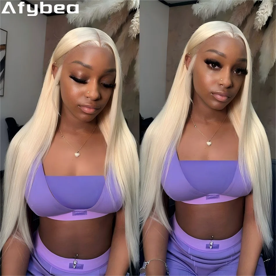 613 باروكة من شعر طبيعي 13X6 Hd باروكة أمامية من الدانتيل شقراء مستقيمة باروكة أمامية من الدانتيل 250 كثافة 40 بوصة باروكات برازيلية ملونة منزوعة مسبقًا #1