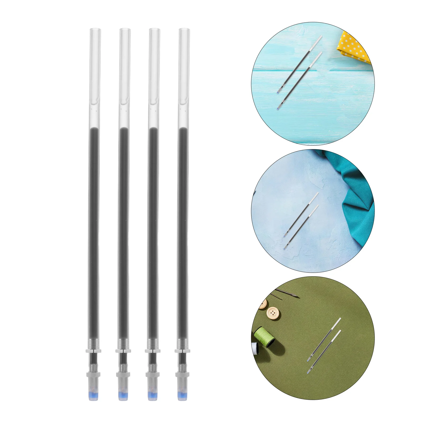 

100Pcs High Temperature Disappearing Ink Refills Heat Erasable Fabric Marker Pen for Sewing Quilting Embroidery Temporary