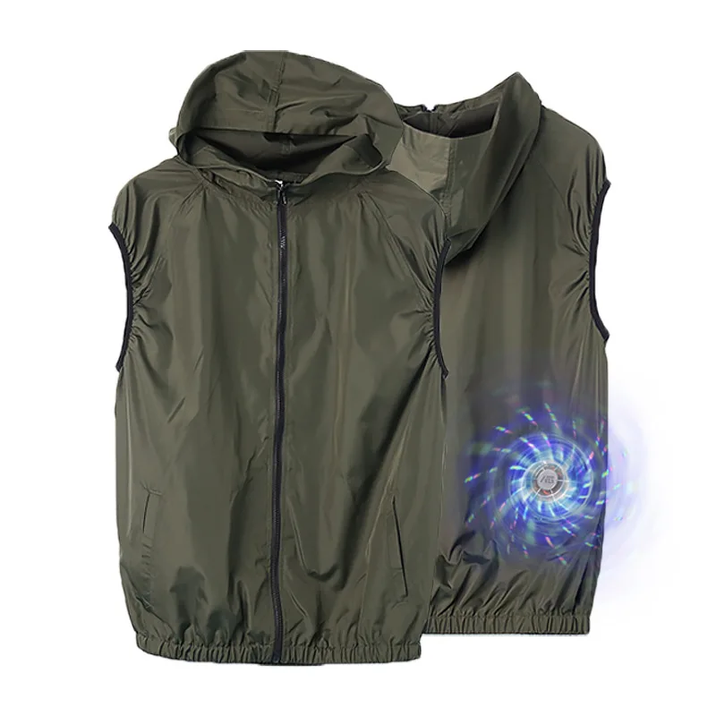 Outdoor Cooling Air Conditioning Vest with Built-in Fan - Portable Fan-Integrated Cooling Vest for Outdoor Activities