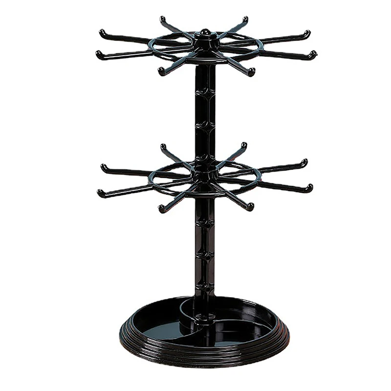 Rotatable Display Stud Earrings Holder Jewellery Rack Storage Small Shelf Plastic Stand For Earrings Pendants Bracelets Jewelry