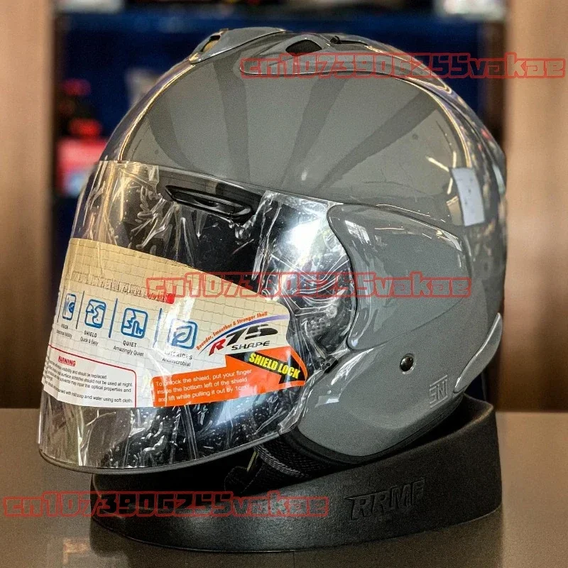 VZ-RAM Bright Gray Half Helmet Unisex Motorcycle Off-Road SZ-R VAS Helmet Downhill Racing Mountain Cross Casco Capacete