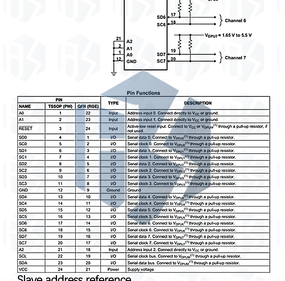 PCA9548 TCA9548 TCA9548A 1 bis 8 Kanal I2C IIC Multiplexer Breakout-Modul Erweiterungsplatine für Arduino – Detail 9