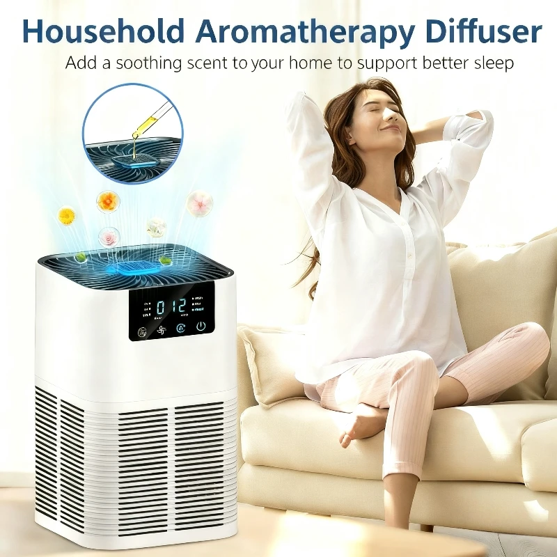 

Умный портативный очиститель воздуха 2026 с отрицательными ионами, дезодоратор для ванной, устранитель запахов домашних животных, фильтр от дыма и запахов, очиститель воздуха