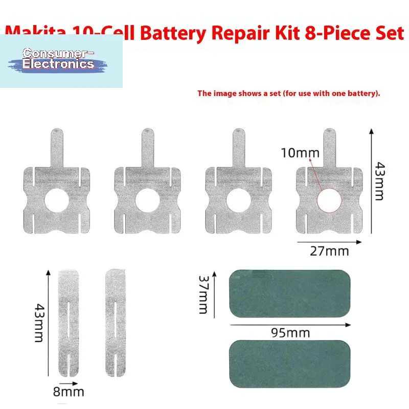 【8Pcs Repair Accessories Spot Welding Connection Nickel Sheet For DIY 18650 Lithium Battery Pack Nickel Tabs】