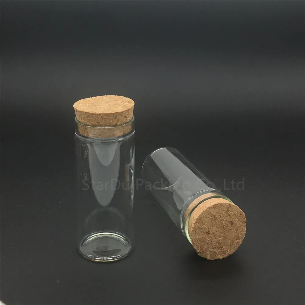 High-quality 500pcs 30*70mm 30ml Wishing Glass Bottle With Cork ,30cc Glass Vials Display Bottles Wholesale Cork Bottle