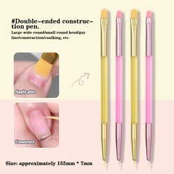 Nail Design Art Double Headed Pen Brush Painting Brush Uv Gel Extension Drawing Carving Pen Diy Manicure Tool Nail Brush