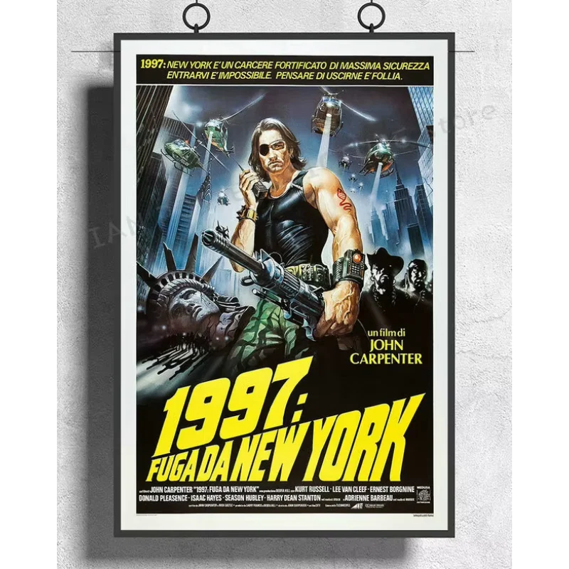 NJ546 ESCAPE FROM NEW YORK Movie 1981 117 Wall Sticker Silk Poster Art Home Decoration