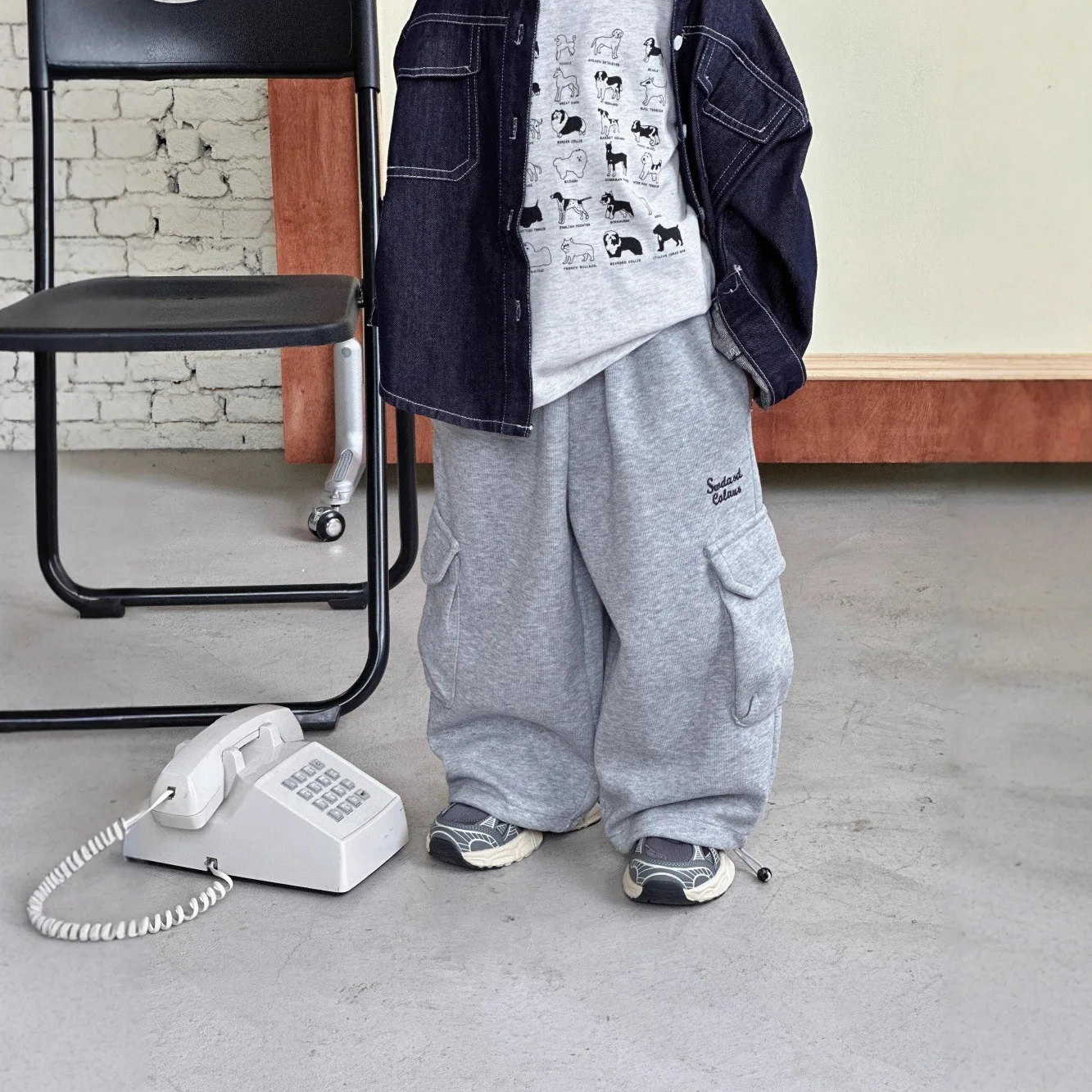 Boys Sports Pants Boys Embroidered Pants Spring and Autumn 2025 New Children Stylish Casual Multi Bag Sport Pants
