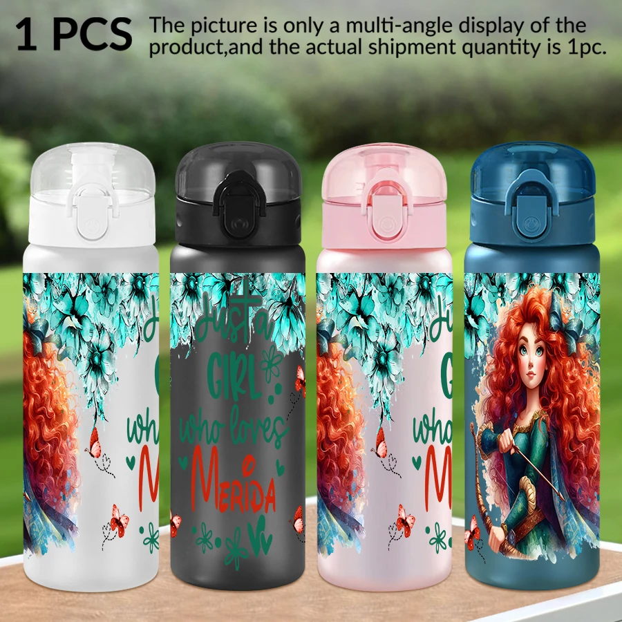 ขวดน้ำพลาสติกลายดอกไม้ดิสนีย์ บราเวอร์ ขนาด 26 ออนซ์ สำหรับเล่นกีฬากลางแจ้ง ของขวัญวันเกิด/งานเลี้ยงฉลองกลับบ้าน