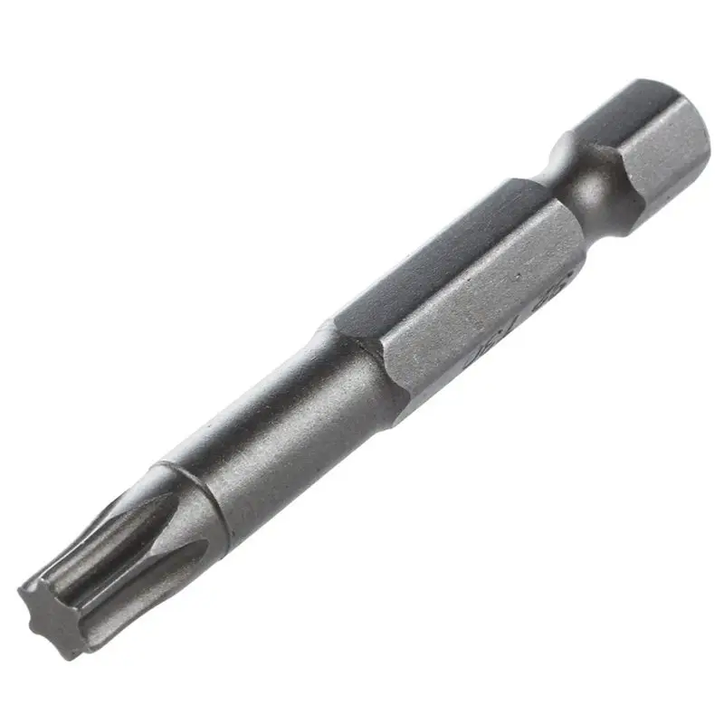 AT29-6Mm T30 Head 50Mm Long Magnetic Torx Screwdriver Insert Bits Tool 100 Pcs