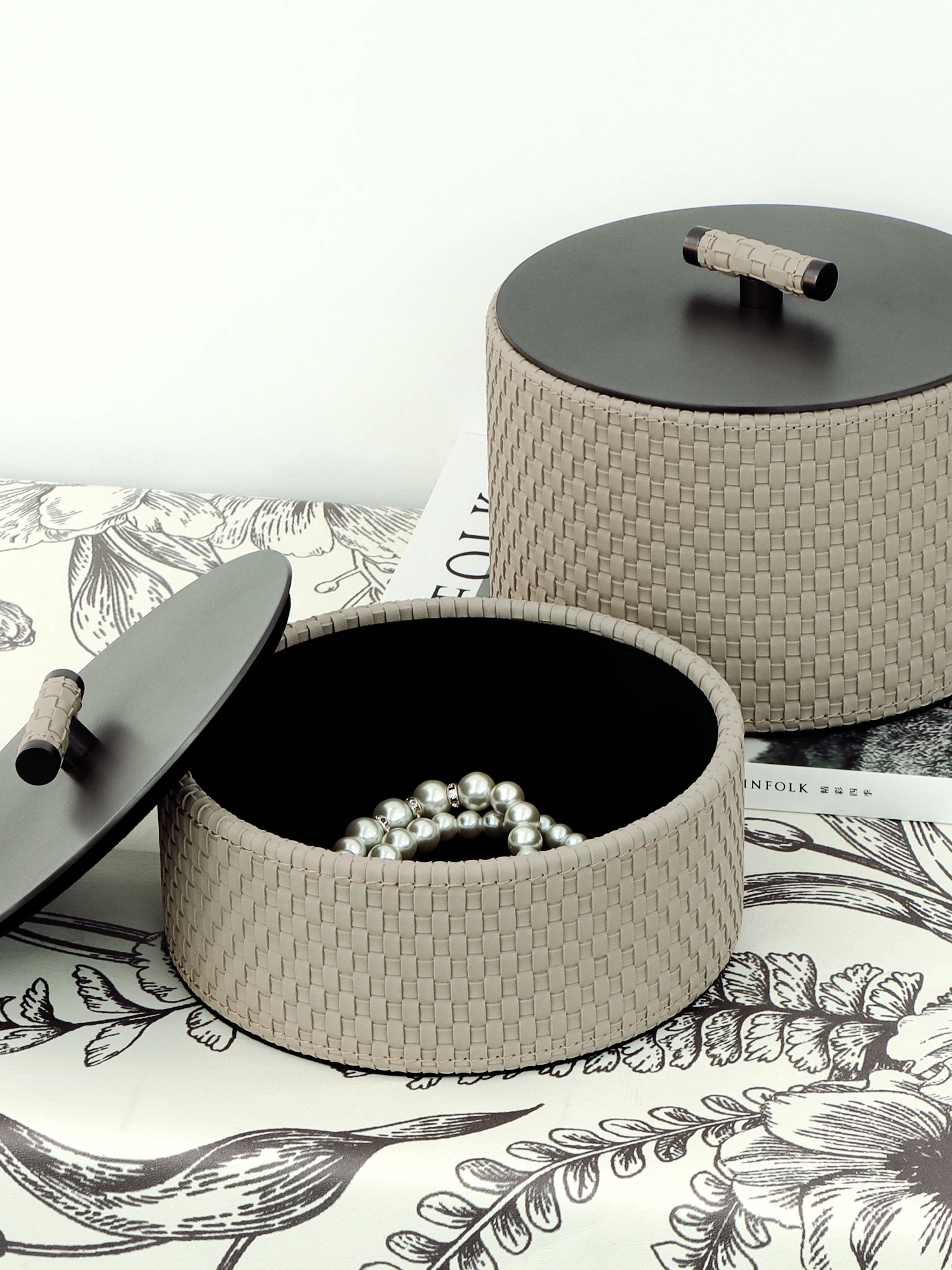 leather-jewelry-box-small-hardware-storage-box-decorative-ornaments-display-stand-pure-color-nordic-style-home-decor