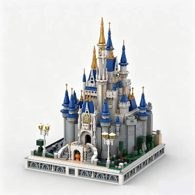 2949PCS Castle Microscale Fantasy Building Model MOC Custom Puzzle Architecture Building Blocks DIY Assembly Toy Creative Gifts
