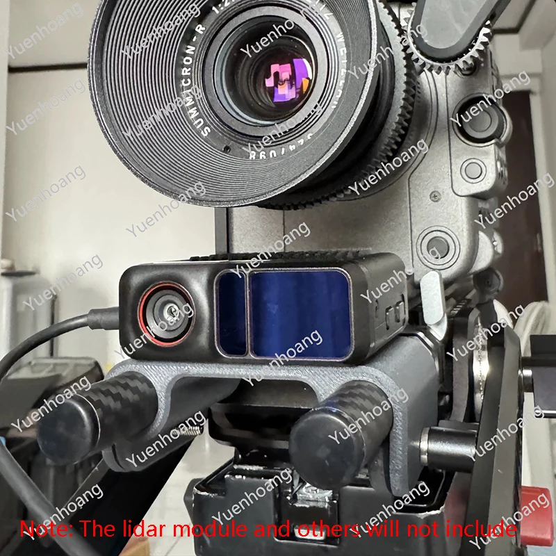 1PCS For DJI LiDAR Dual 15mm Rod Rail Mount Bracket 60mm Spacing 3D Printed PETG-CF Holder Adapter Rod System Support Accessory view 6