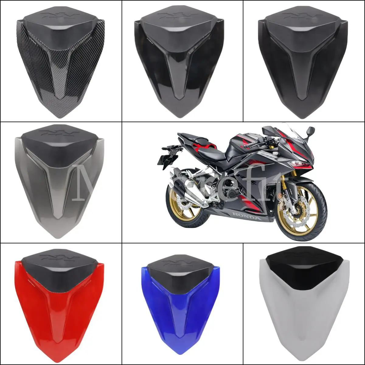 

For CBR250RR CBR 250RR CBR250 RR cbr250rr 2017 Rear Seat Cover ABS Motorcycle Motor Rear Pillion Passenger Seat Back Cover