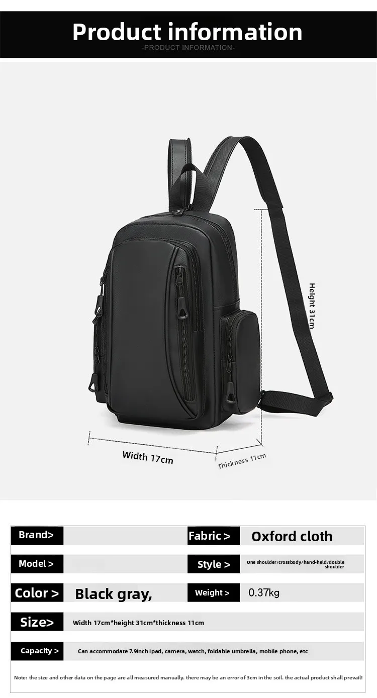 The New Business Backpack Is Water-resistant and Can Be Used on Both Shoulders or One Shoulder. It Is A Men's Computer Backpack