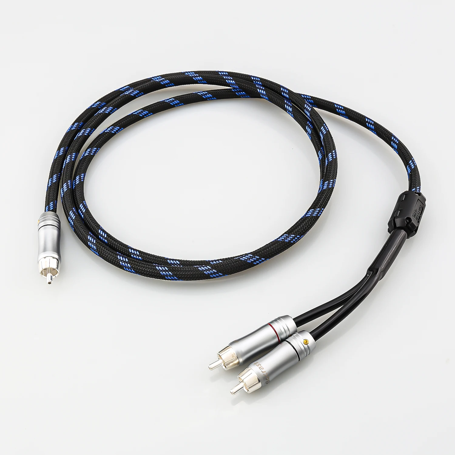 Subwoofer HiFi kabel basowy 1 × rca do 2 × rca męski rozdzielacz Audio kabel sygnałowy przewód