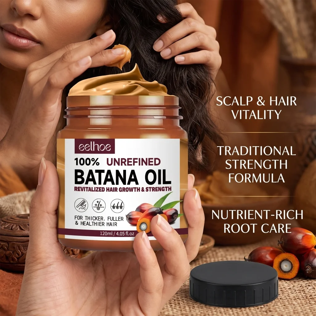 120ml Organic Batana Oil Hair Mask Nourishing Moisturizer Reinforce Roots Repair Strands Smooth Hair Conditioning Care