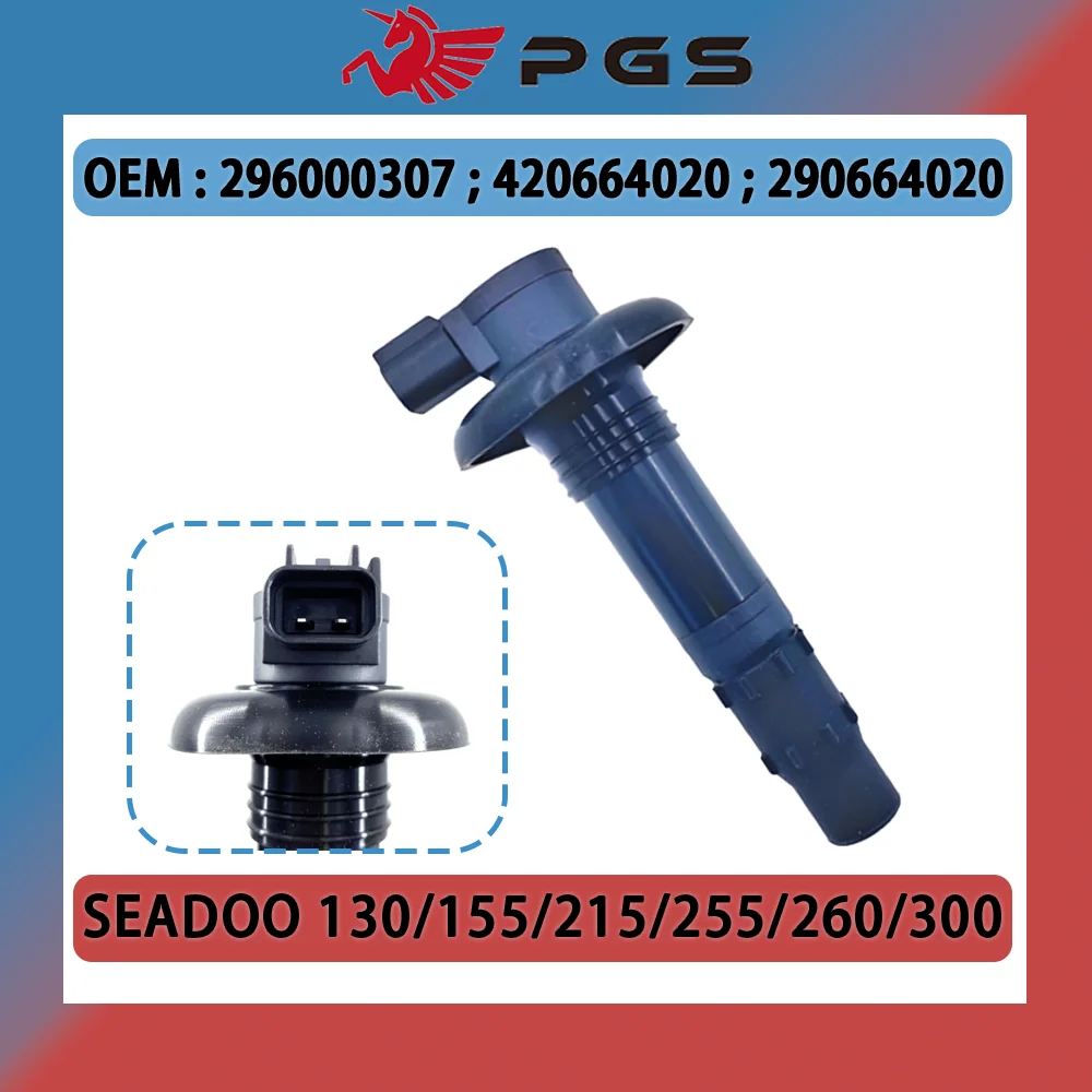 

PGS Ignition Coil Stick seadoo For SeaDoo SEADOO 130 155 185 215 255 260 300 GTX RXT RXP GTS GTR Wake 4TEC 420664020 296000307