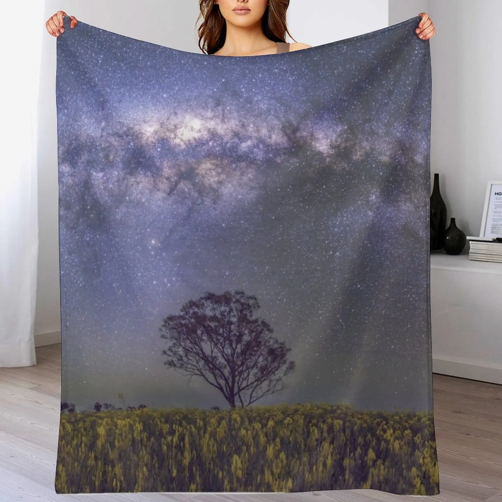

Starry Nights and Canola Fields Throw Blanket blankets and throws Blankets Sofas Of Decoration Sofas Furrys Blankets