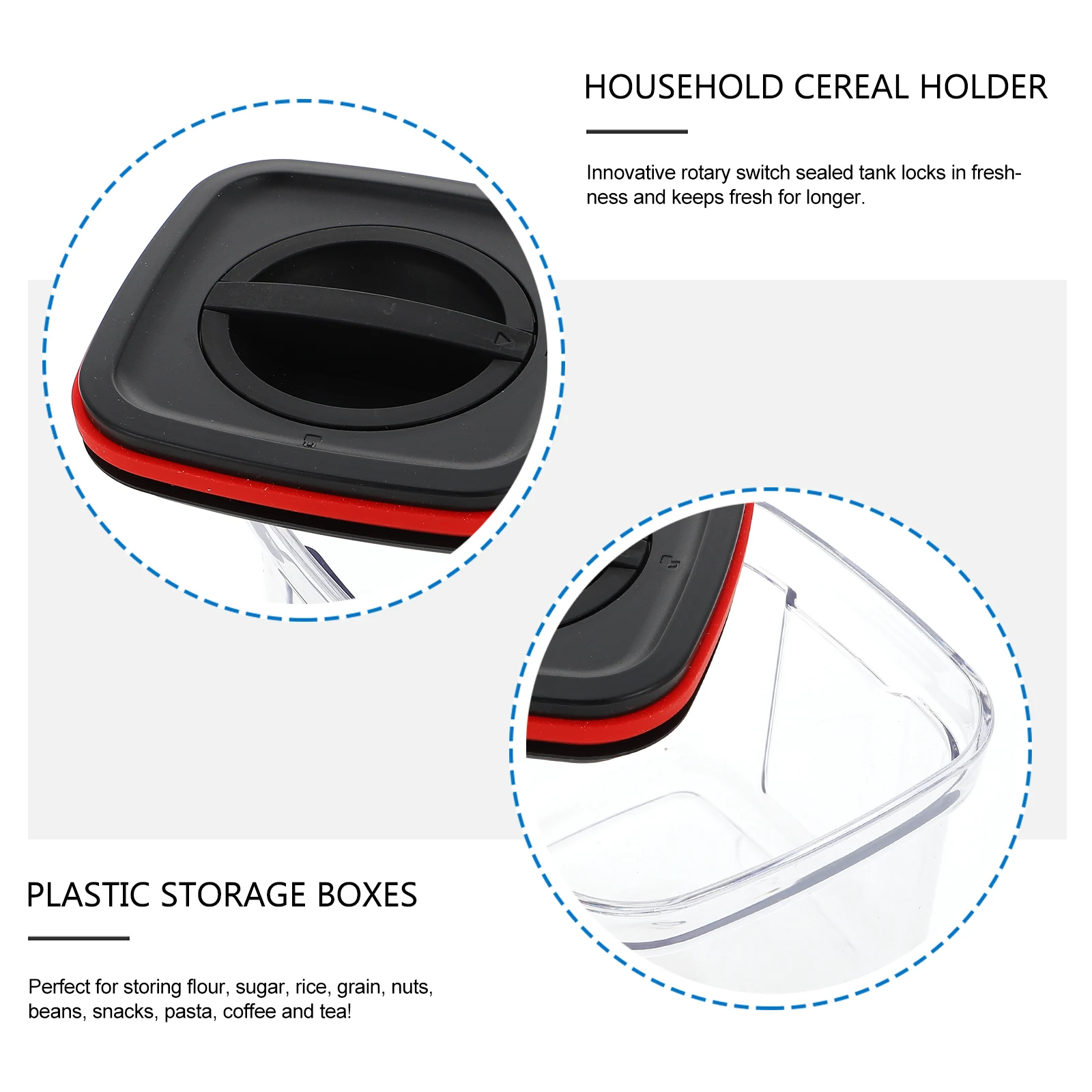 

Sealed Jar Seal Tank Airtight Tank Boxes Grain Holder Plastic Storage Boxes Plastic Storage Tanks