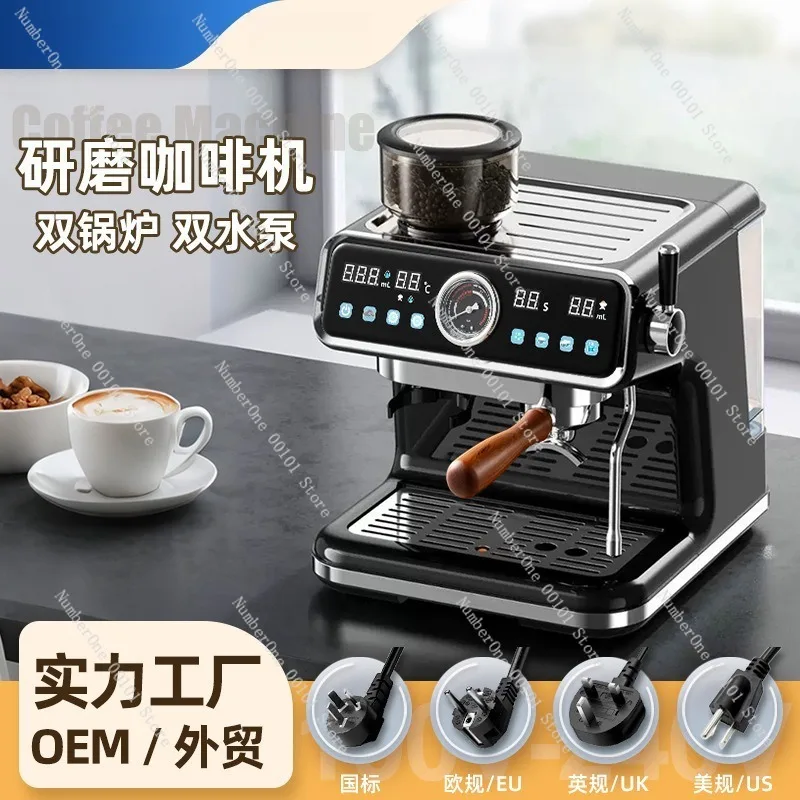 Semi-Automatic Espresso Coffee Machine for Home Use, 20Bar High Pressure Extraction with Milk Frother, Compact Countertop Coffee