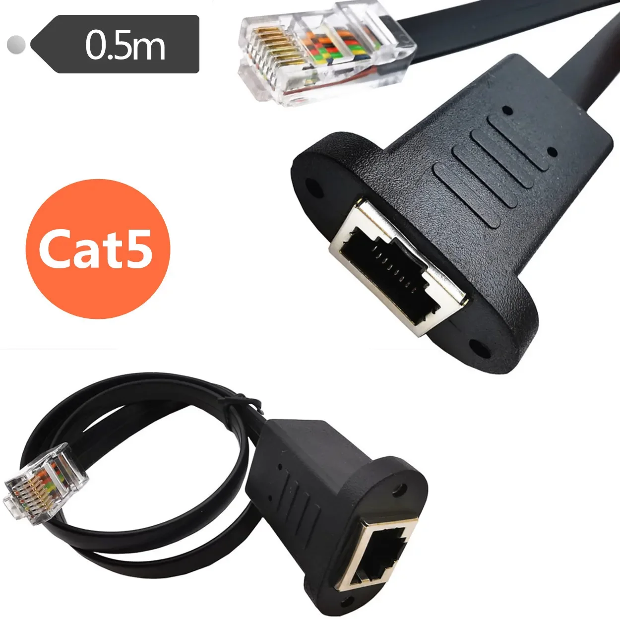 0.5M Flat RJ45 Male…