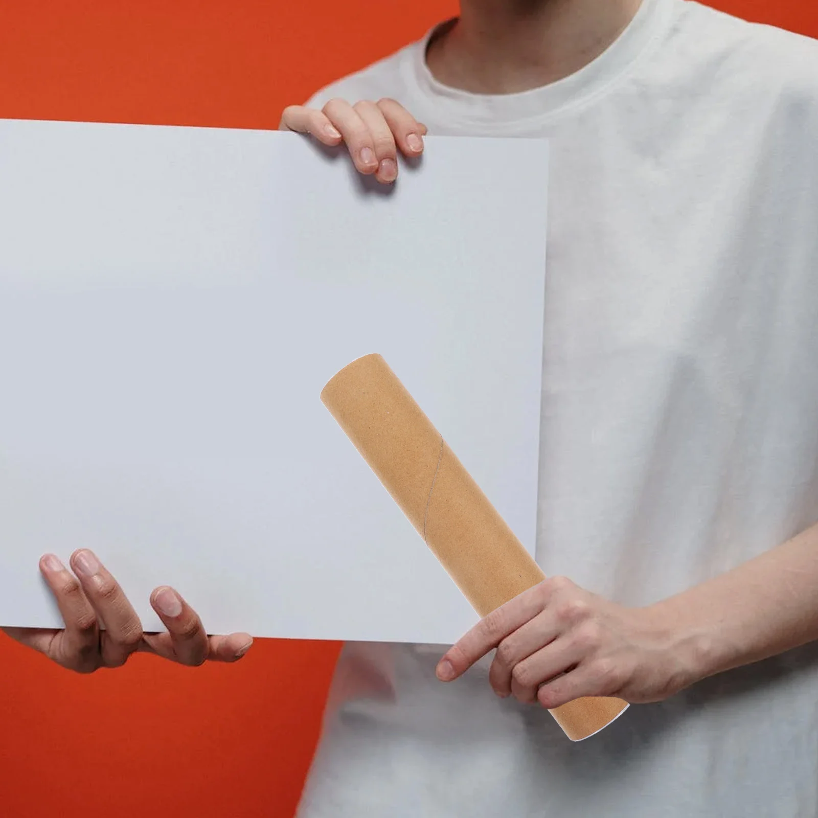 

5 Pcs Postal Administration Document Tube Tubes Gloss Poster for Mailing Posters Documents Storage Shipping Paper