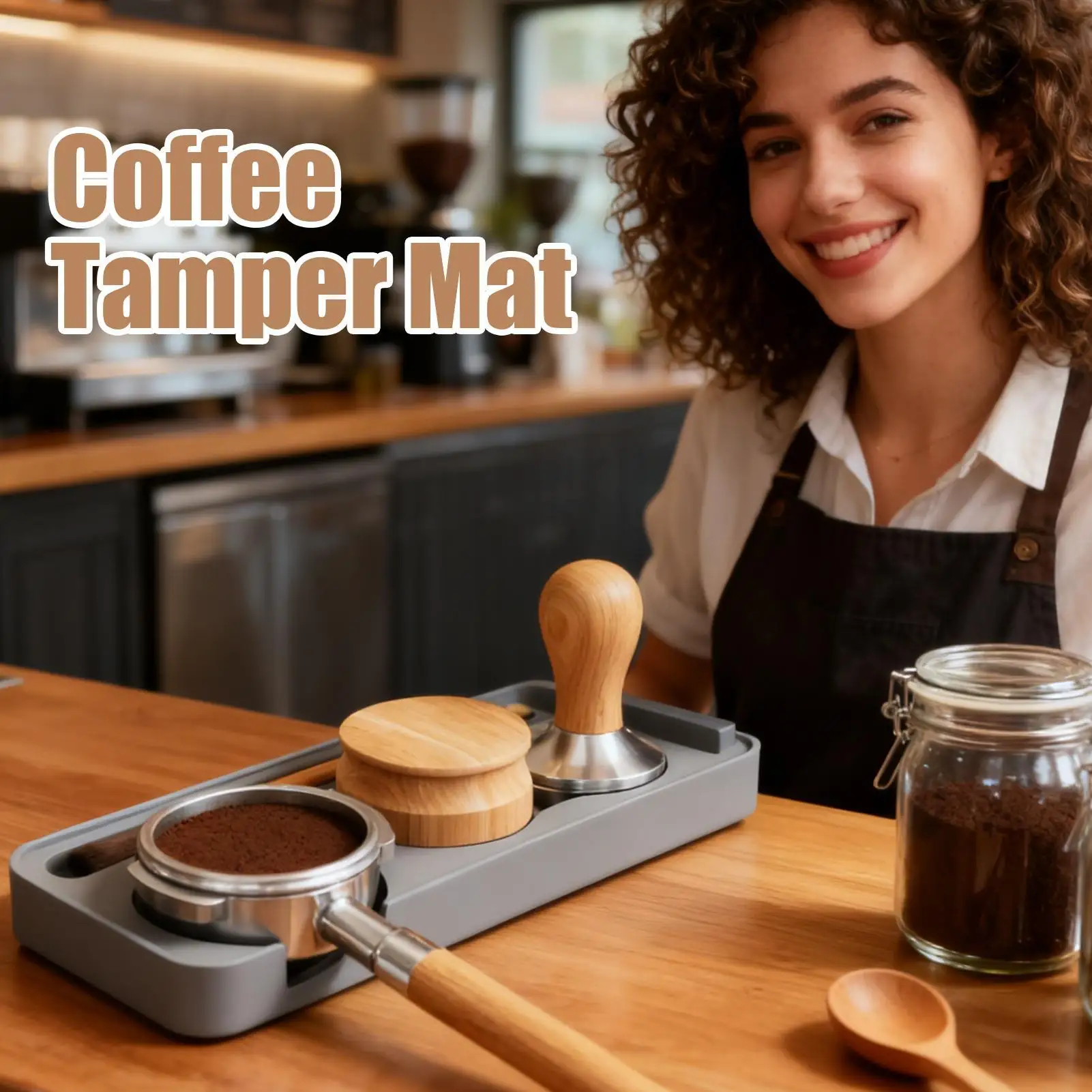 Coffee Tamping Mat Silicone Non Slip Holder Pad Coffee Press Cushion Tool Coffee Accessory Tamp Station Mat for Home And Cafe