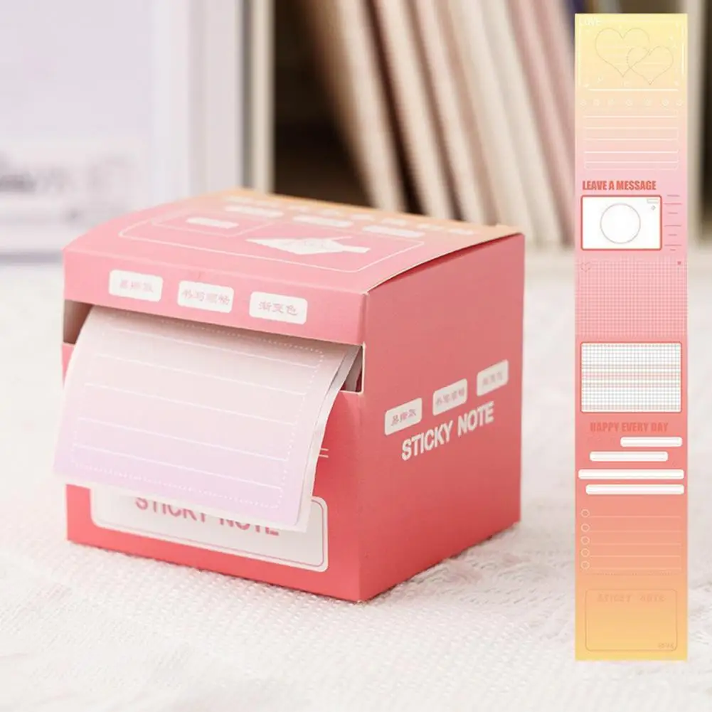 Note adesive di carta Premium 256 fogli di nastro adesivo pieno di note adesive con scatole Dispenser estraibili elenchi di cose da fare a strappo