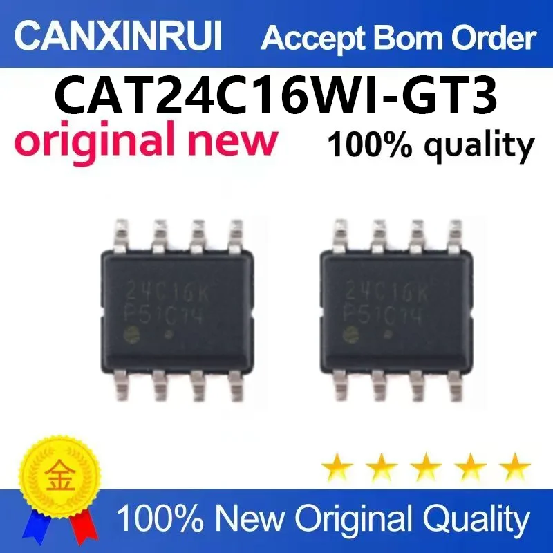（5pcs-100pcs）Brand new original patch CAT24C16WI-GT3 SOP-8 EEPROM chip serial 16Kbit I2C