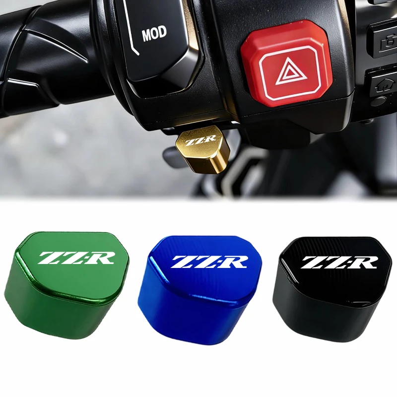 

Mototcycle CNC 2026 For KAWASAKI ZZR250 ZZR600 ZZR1200 ZZR1400 ZZR Switch Button Turn Signal Switch Key cap Aluminum
