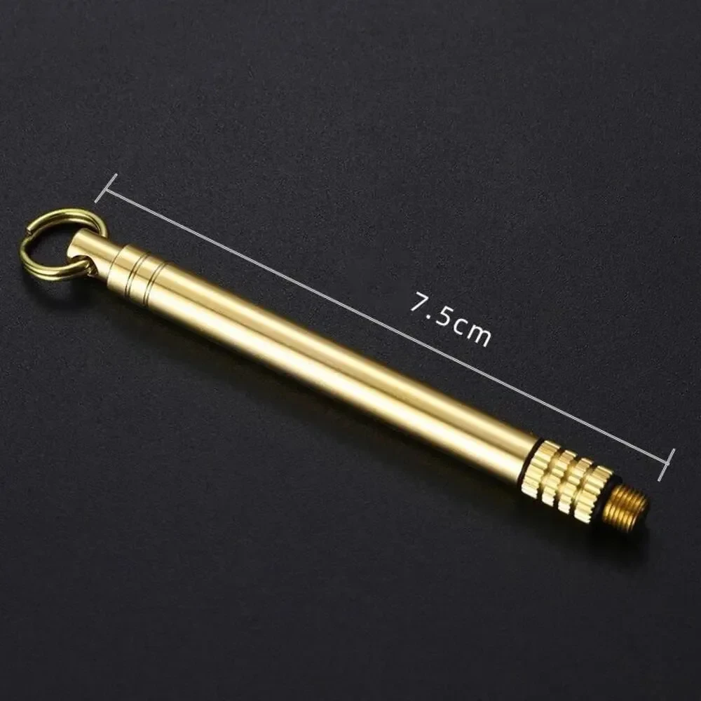 1PC Titanium Outdoor Portable Multifunctional Toothpick Bottle Fruit Fork Camping Tool Toothpick Tube Stronger Than Dental Floss image 5