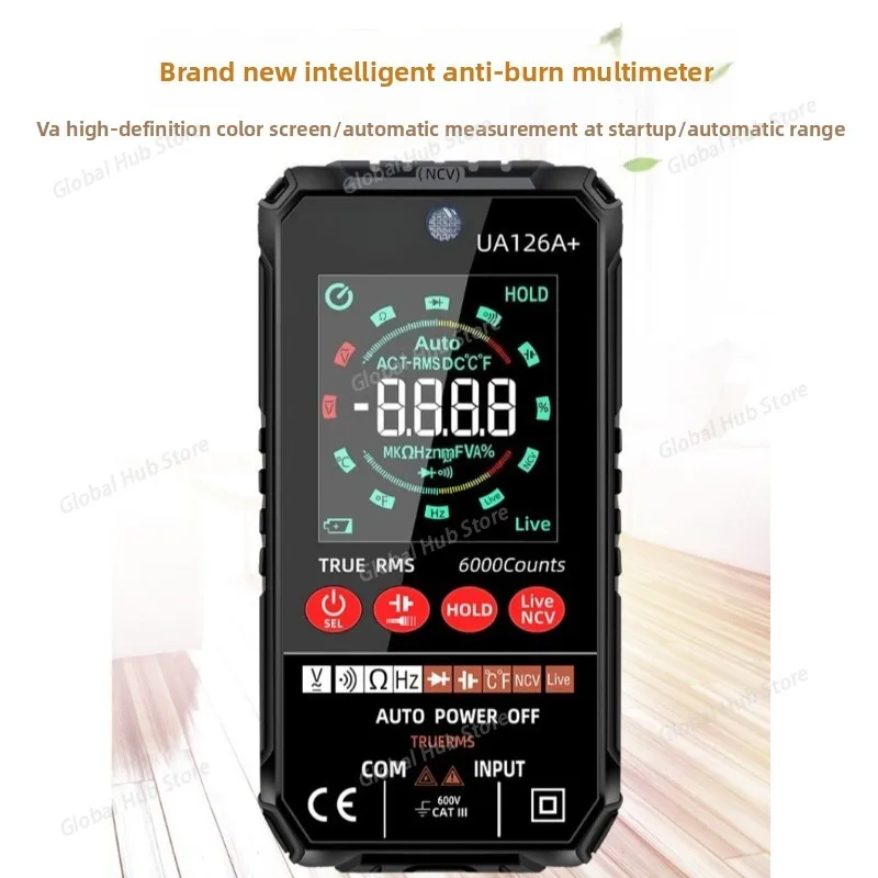 Multimetro Digital Profesional Smart AC DC Voltage Auto Range Temp Capacitance Ohm NCV True RMS Multimeters Tester Tools