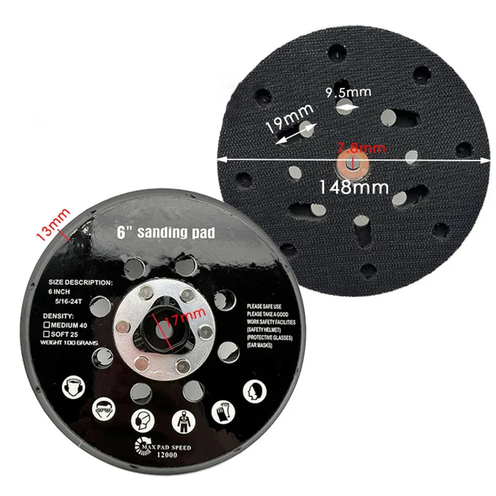 Heavy Duty Sanding Disc Designed For Efficient Use On Orbital Sanders Features A Size Of Six Inches And Seventeen Holes