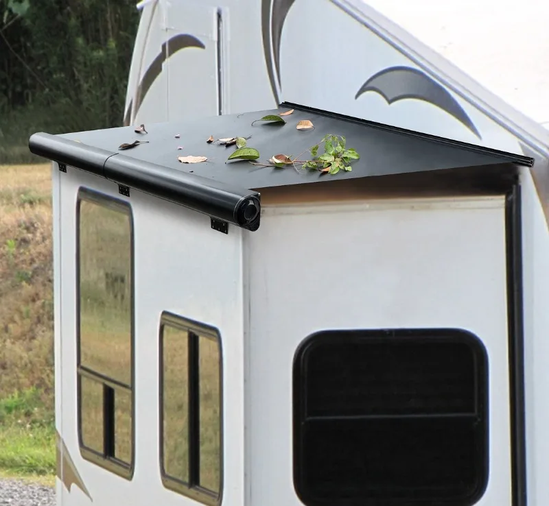 Newly designed RV exterior accessory full box slide-out top slide-out awning with aluminum cover for slide-out box