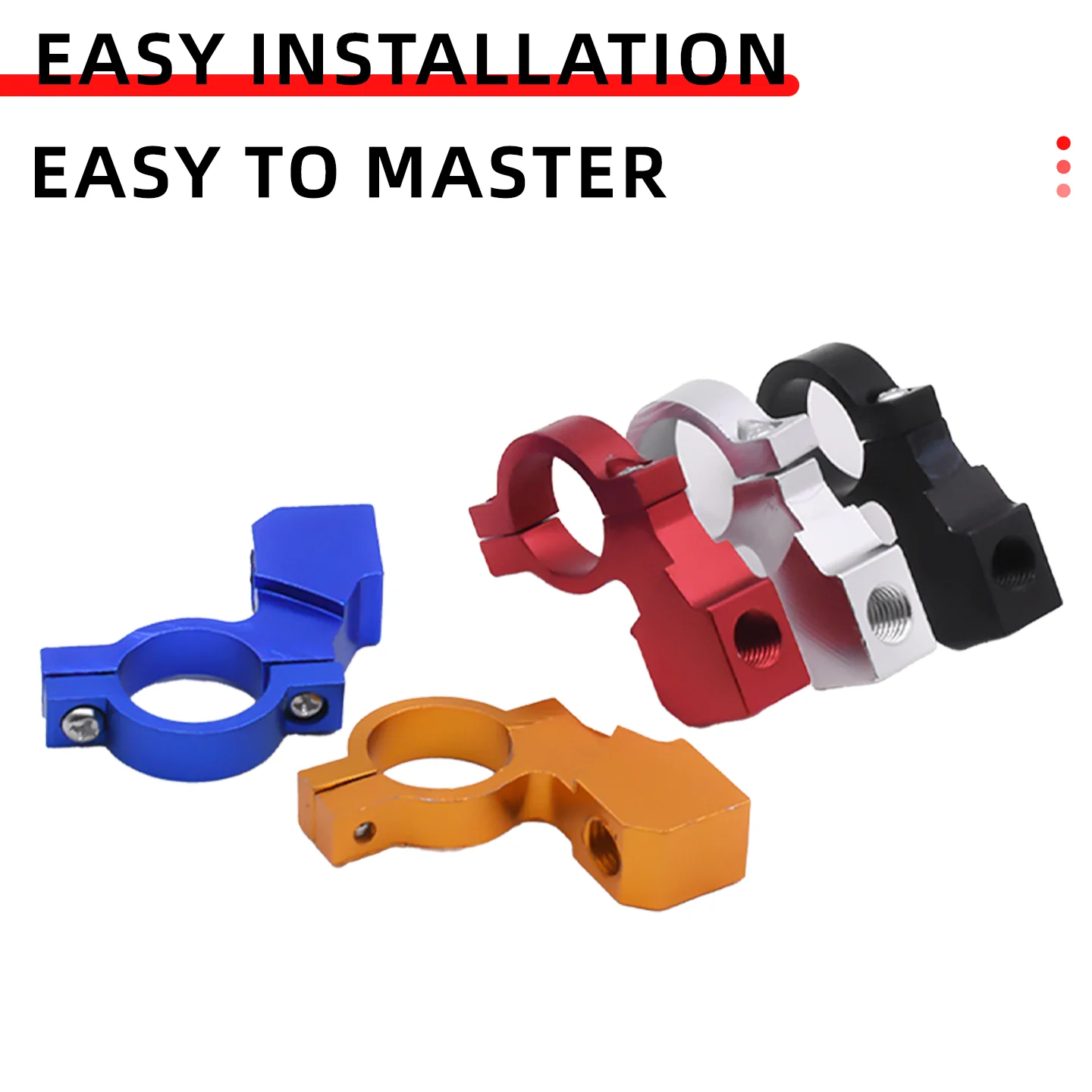 Aluminum bracket for universal motorcycle rearview mirror, adapter, rearview mirror base, multi-functional modification